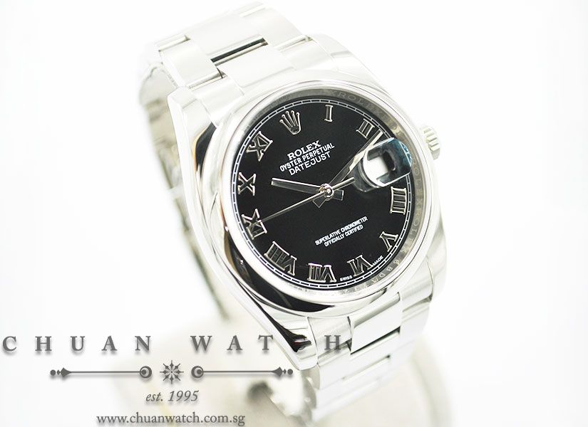 Rolex Gents DateJust 36mm 116200 Black Roman - Image 3