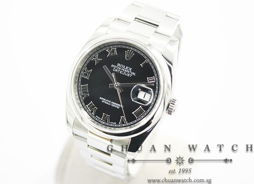 Rolex Gents DateJust 36mm 116200 Black Roman - Image 2
