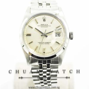 Rolex Vintage Gents DateJust 36mm 1600 Silver Sunburst Index - Discontinued