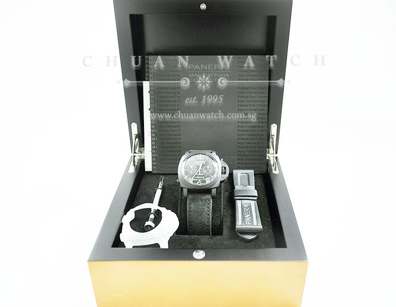 Panerai Luminor 1950 8-Days GMT Chrono Monopulsante Ceramica 44mm Pam 317 L - Image 5