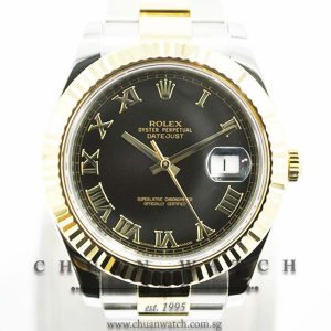 Rolex DateJust II 41mm 116333 Black Roman - Discontinued