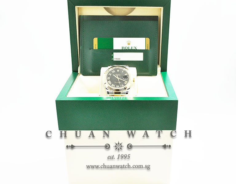 Rolex DateJust II 41mm 116333 Black Roman - Discontinued - Image 5