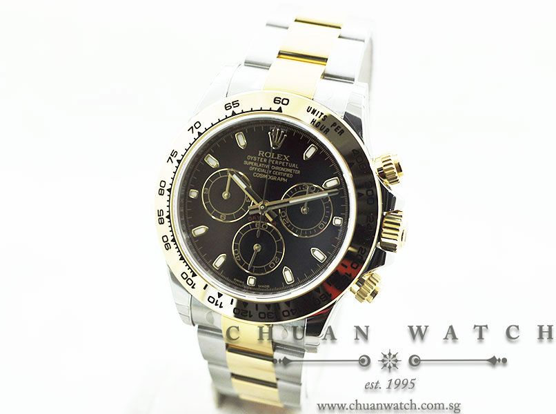 Rolex Cosmograph Daytona Two-Tone 116503 Black Index - Image 2