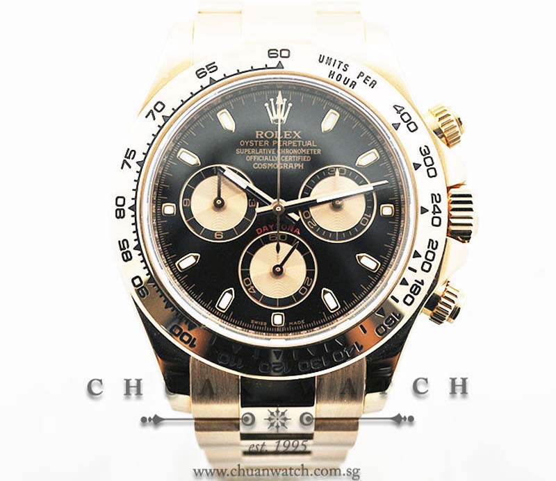 Rolex Cosmograph Daytona Everose 116505 Black Index