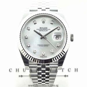 Rolex DateJust 41 126334 White MOP Diamonds