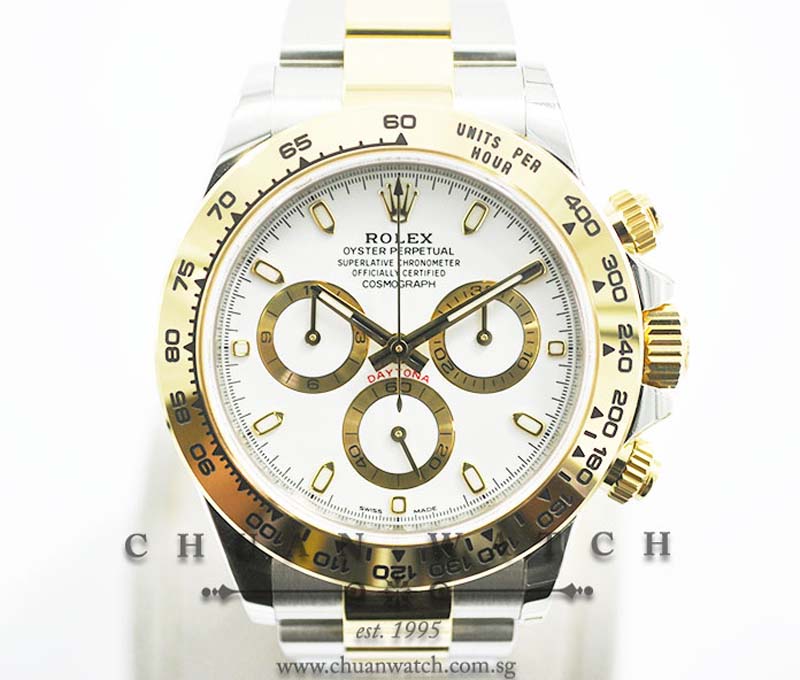 Rolex Cosmograph Daytona Two-Tone 116503 White Index