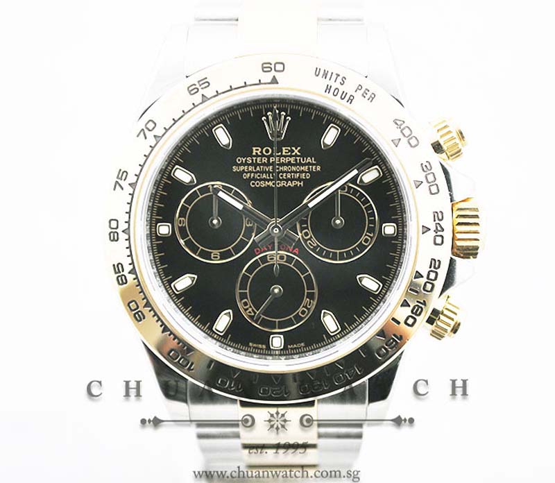 Rolex Cosmograph Daytona Two-Tone 116503 Black Index