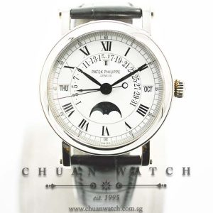 Patek Philippe Perpetual Calendar Retrograde MoonPhase White Gold 36mm 5059G-001 - Discontinued