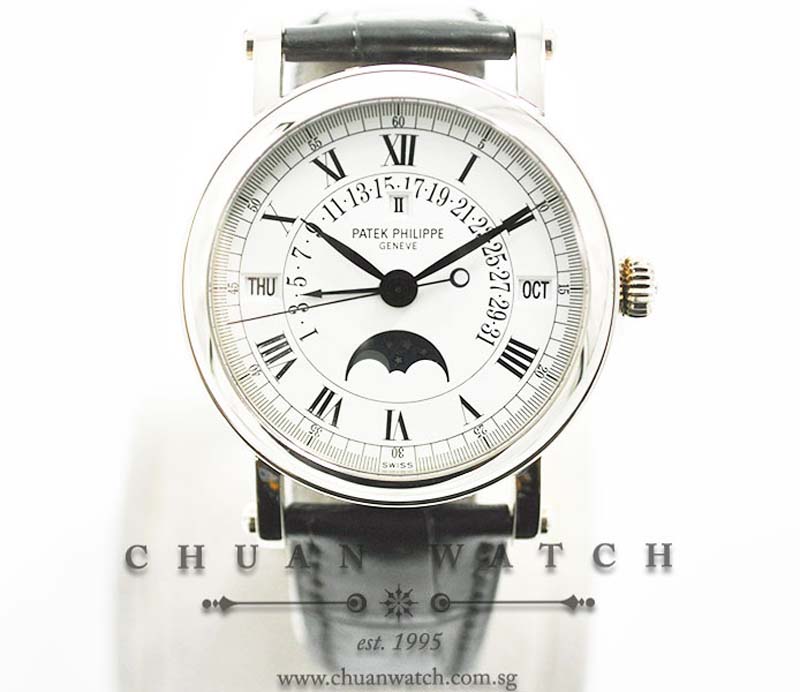 Patek Philippe Perpetual Calendar Retrograde MoonPhase White Gold 36mm 5059G-001 - Discontinued