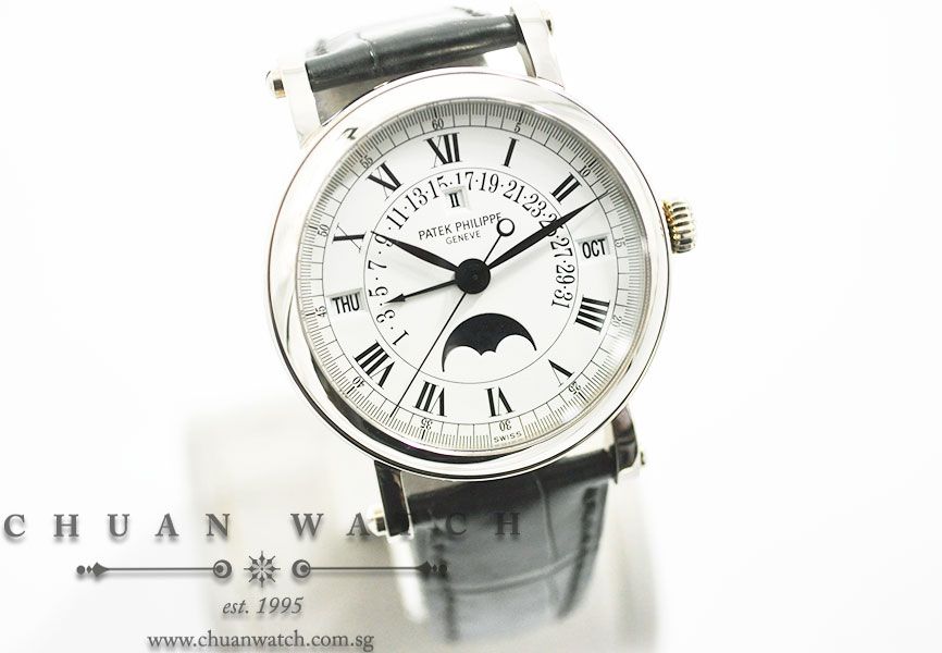 Patek Philippe Perpetual Calendar Retrograde MoonPhase White Gold 36mm 5059G-001 - Discontinued - Image 3