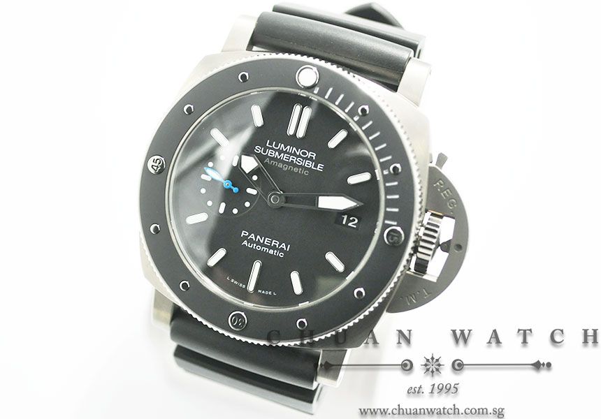 Panerai Luminor 1950 3-Days Submersible Amagnetic Titanio 47mm Pam 1389 T - Image 2