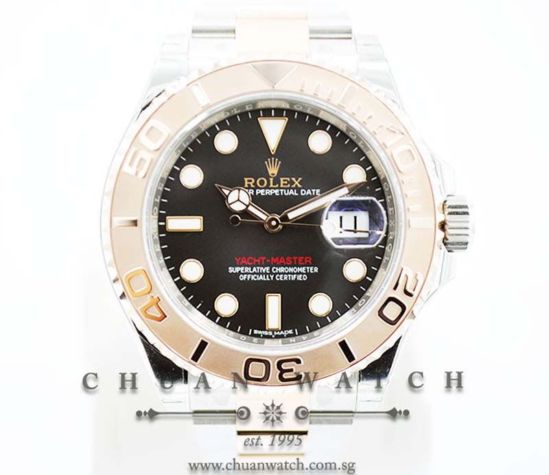 Rolex Gents Yacht-Master Two-Tone 40mm 116621 Black