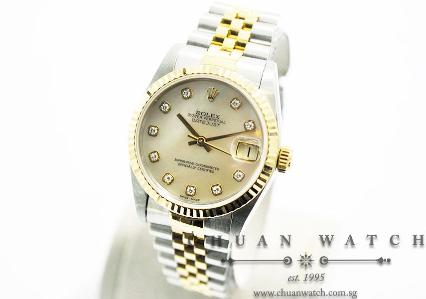 Rolex Boys DateJust 31mm 68273 White MOP Diamonds - Discontinued - Image 2