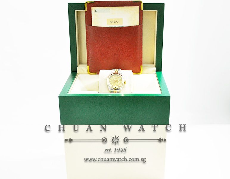 Rolex Ladies DateJust 26mm 69173 Champagne Sunburst Diamonds - Discontinued - Image 5