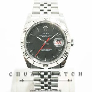 Rolex Gents DateJust Turn-O-Graph Thunderbird 36mm 116264 Matte Grey Index - Discontinued