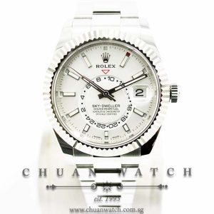Rolex Annual Calendar GMT Sky-Dweller 42mm 326934 White Index