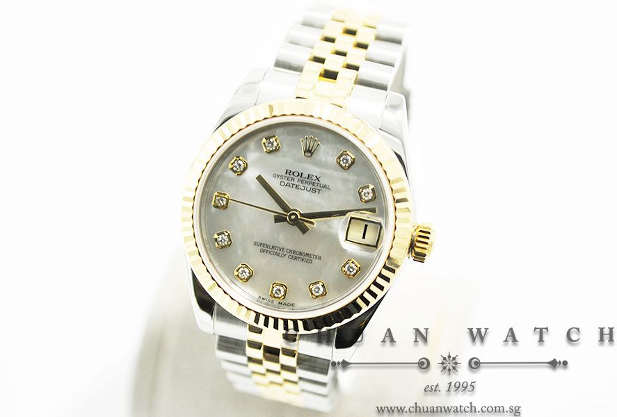 Rolex Boys DateJust 31mm 178273 White MOP Diamonds - Image 2