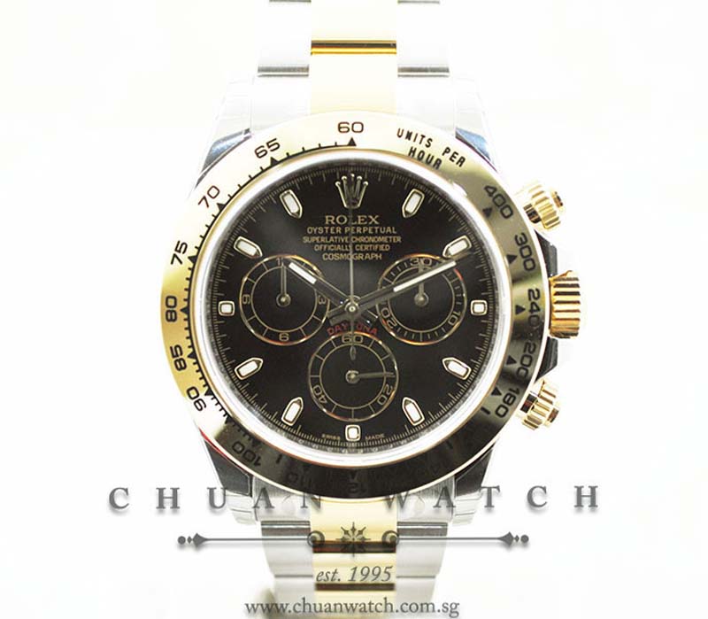 Rolex Cosmograph Daytona Two-Tone 116503 Black Index