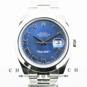 Rolex DateJust II 116300 Azzurro Blue Roman - Discontinued