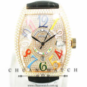 Franck Muller Cintree Curvex XL Color Dreams Rose Gold Pave-Set Custom Diamonds 8880 B SC DT VIN