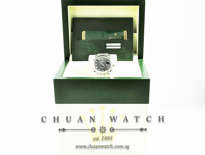 Rolex Gents DateJust 36mm 116234 Black Roman - Image 5