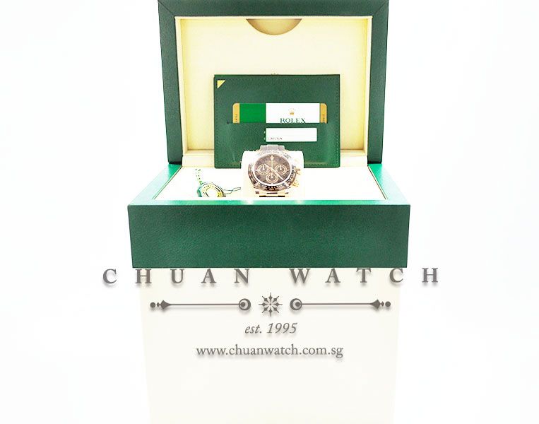 Rolex Cosmograph Daytona Everose Oysterflex 116515LN Chocolate Sunburst Arabic - Discontinued Dial - Image 5