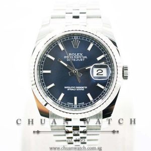 Rolex Gents DateJust 36mm 116234 Blue Sunburst Index - Discontinued