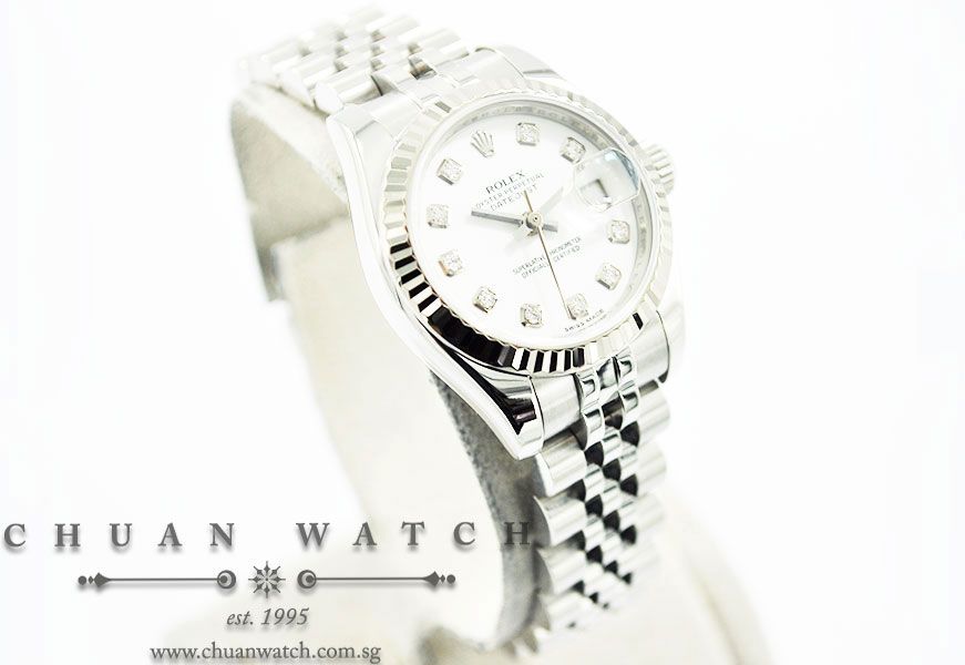 Rolex Ladies DateJust 26mm 179174 White Diamonds - Discontinued - Image 3