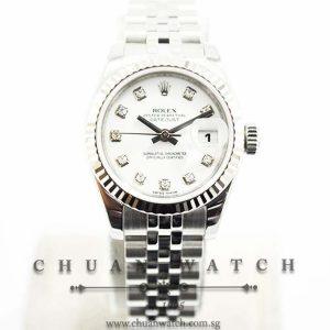 Rolex Ladies DateJust 26mm 179174 White Diamonds - Discontinued