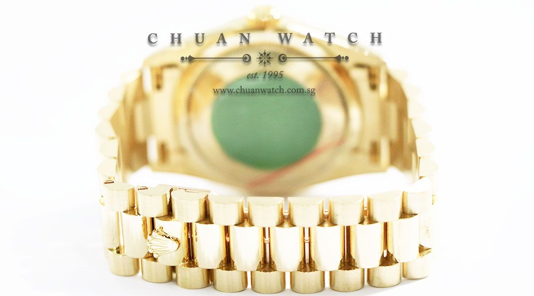 Rolex Day-Date President Yellow Gold 36mm 18238 Champagne Sunburst Diamonds - Discontinued - Image 4