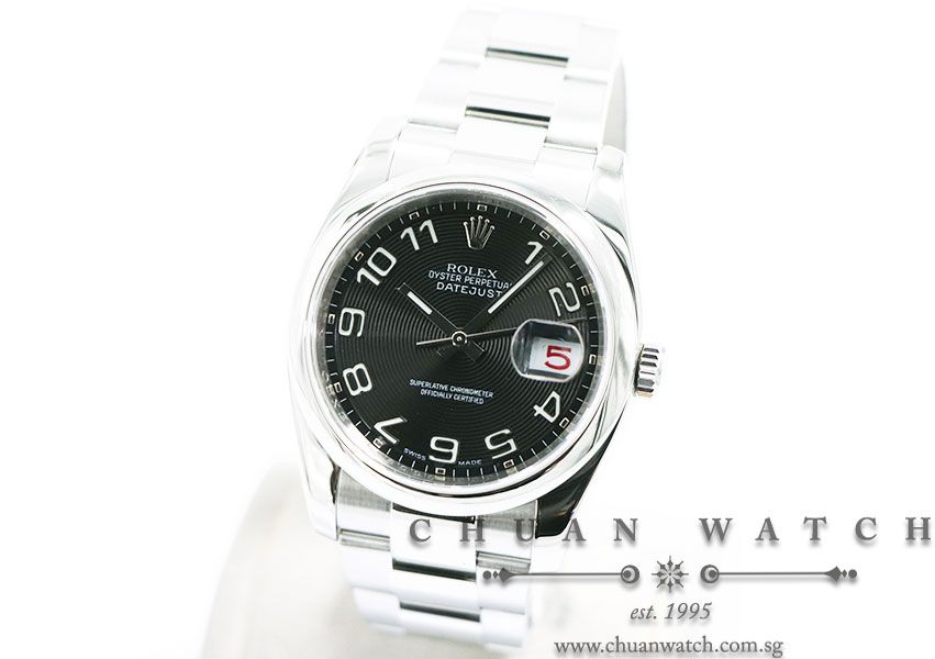 Rolex Gents DateJust 36mm 116200 Black Concentric Arabic - Discontinued - Image 2