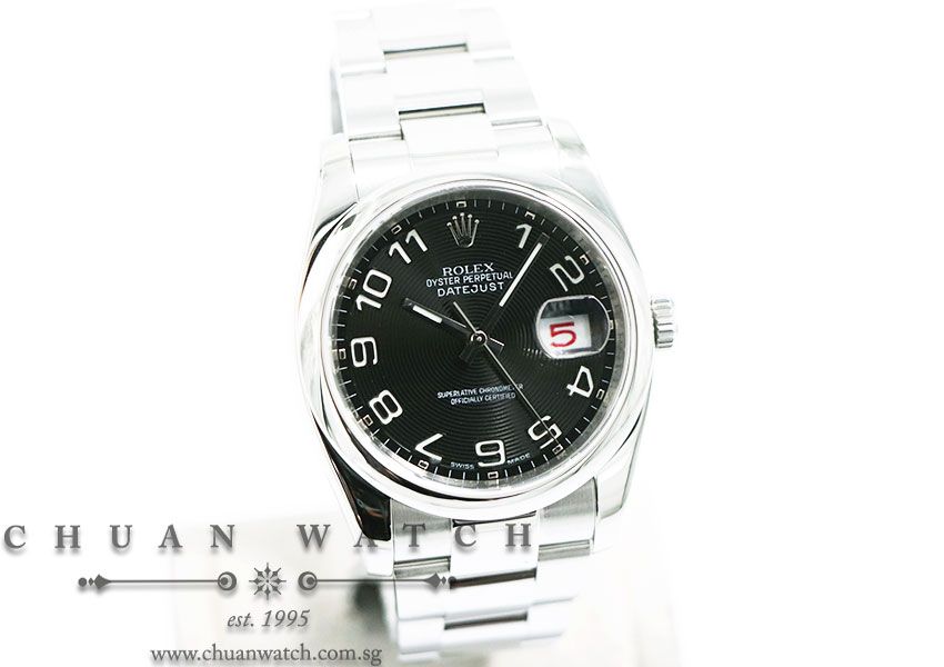 Rolex Gents DateJust 36mm 116200 Black Concentric Arabic - Discontinued - Image 3