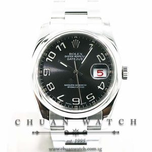 Rolex Gents DateJust 36mm 116200 Black Concentric Arabic - Discontinued