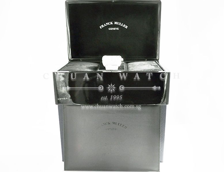 Franck Muller Vanguard Steel Custom Pave-Set Diamonds V 45 SC DT AC BC White Arabic - Image 5