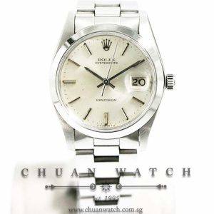 Rolex Vintage Oysterdate Precision 34mm 6694 Silver Sunburst Index - Discontinued