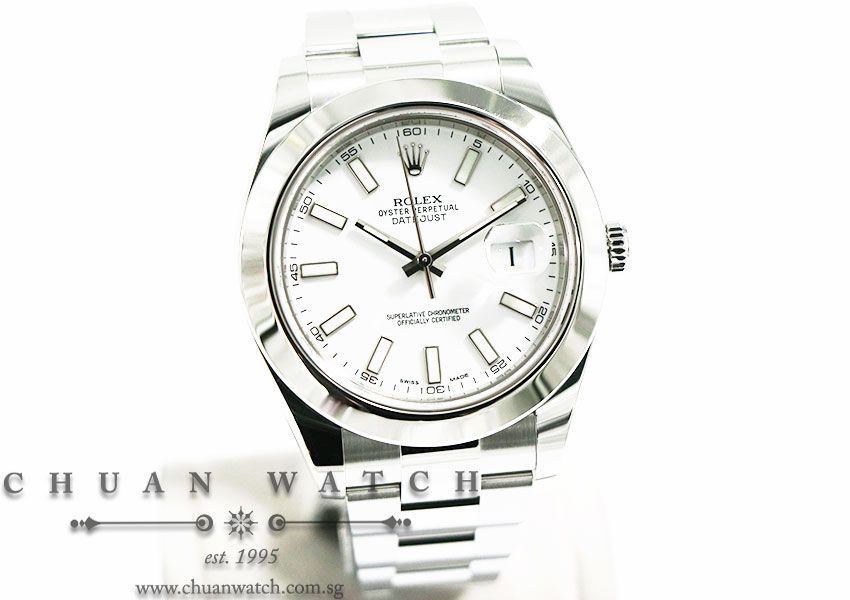 Rolex DateJust II 41mm 116300 White Index - Discontinued - Image 3