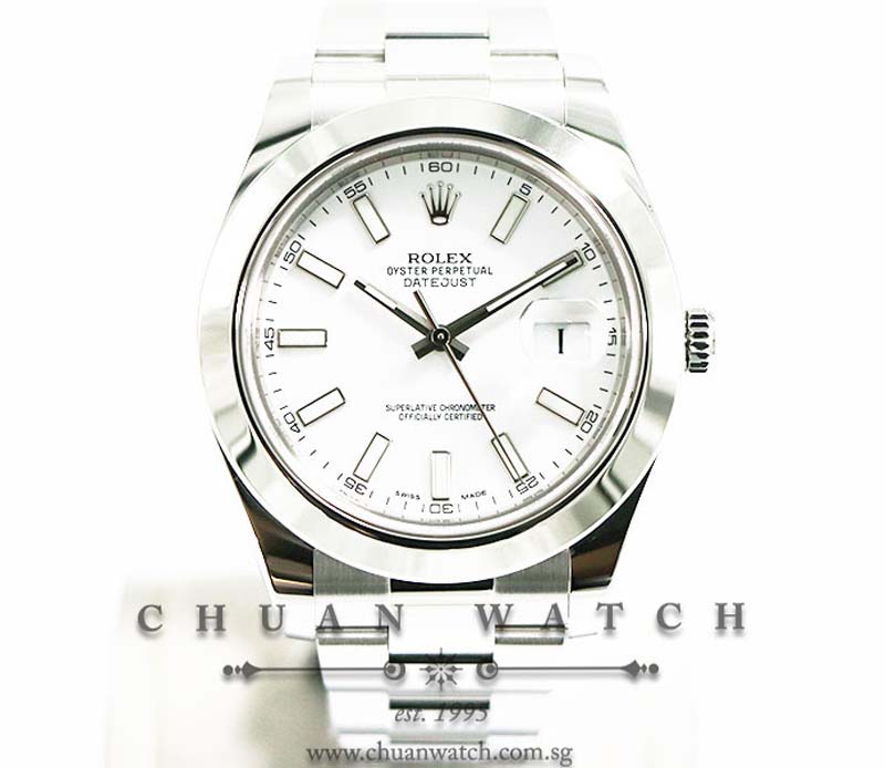 Rolex DateJust II 41mm 116300 White Index - Discontinued