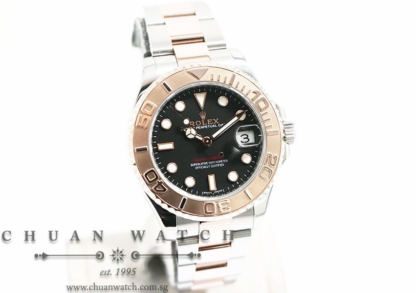 Rolex Midsize Yacht-Master Two-Tone 37mm 268621 Black - Image 3