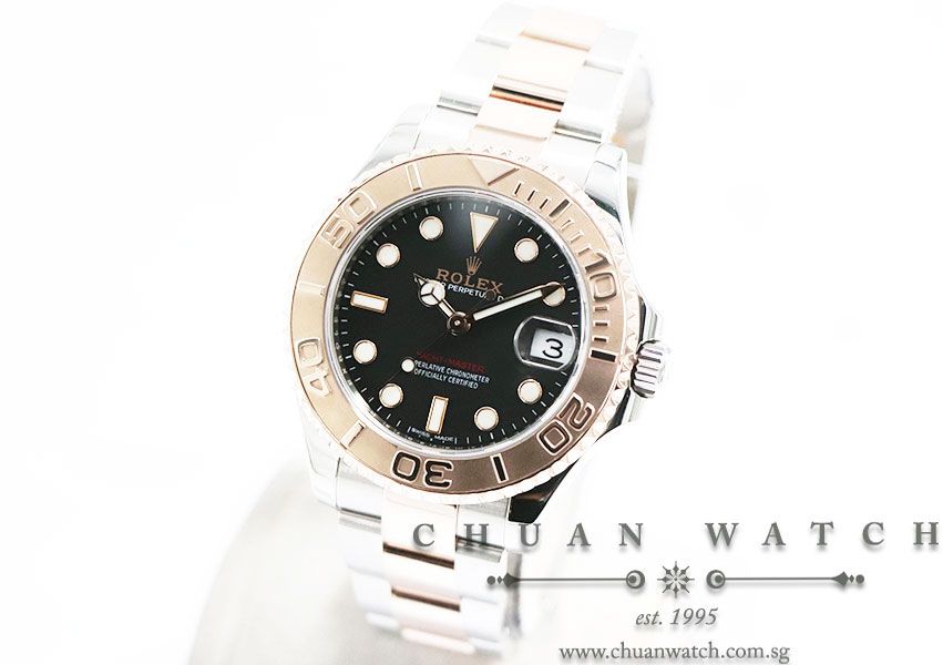 Rolex Midsize Yacht-Master Two-Tone 37mm 268621 Black - Image 2