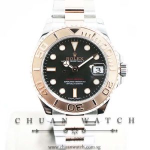 Rolex Midsize Yacht-Master Two-Tone 37mm 268621 Black