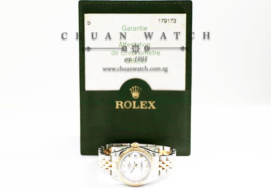 Rolex Ladies DateJust Two-Tone 26mm 179173 White Roman - Discontinued - Image 5