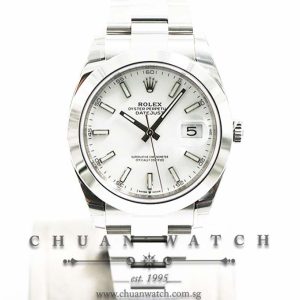 Rolex DateJust 41 126300 White Index