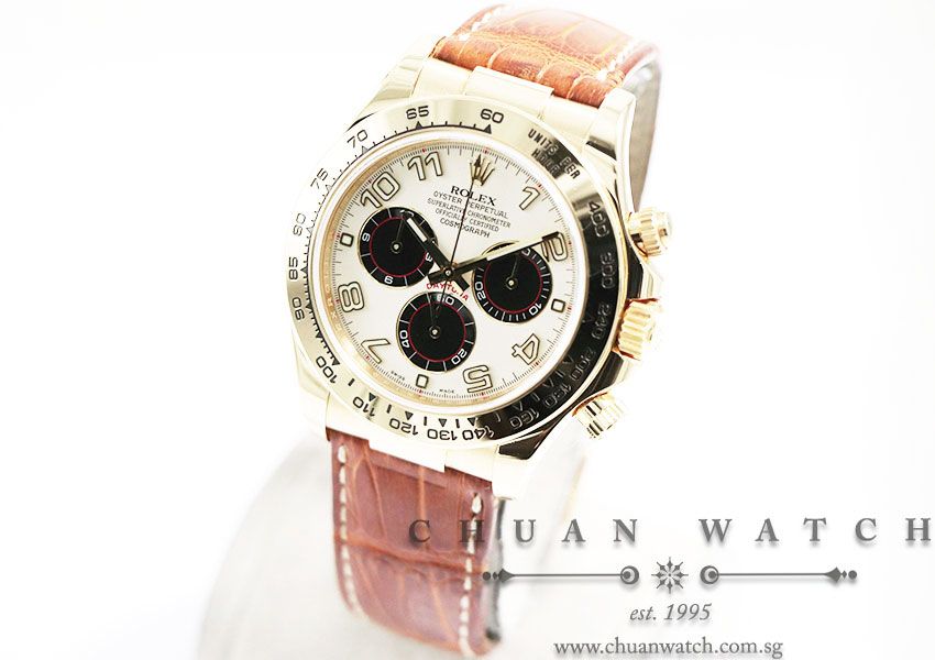 Rolex Cosmograph Daytona Yellow Gold 116518 Panda - Discontinued Reference - Image 2