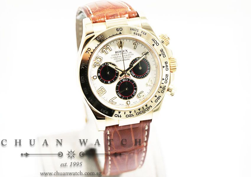 Rolex Cosmograph Daytona Yellow Gold 116518 Panda - Discontinued Reference - Image 3