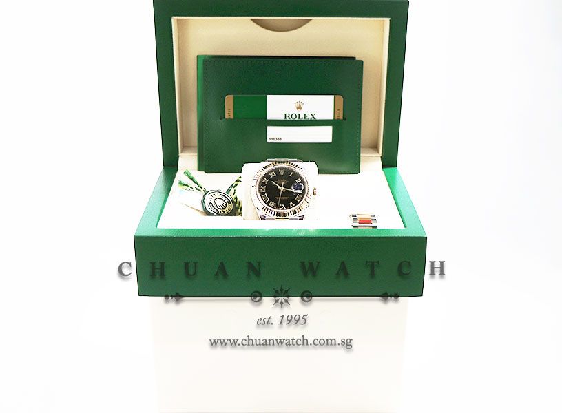 Rolex DateJust II Two-Tone 41mm 116333 Black Roman - Discontinued - Image 5
