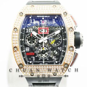Richard Mille RM011 Rose Gold/Titanium Custom Pave-Set Top Diamonds - Discontinued