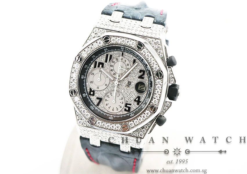 Audemars Piguet Royal Oak Offshore Custom Pave-Set Diamonds 42mm 26170ST - Image 2