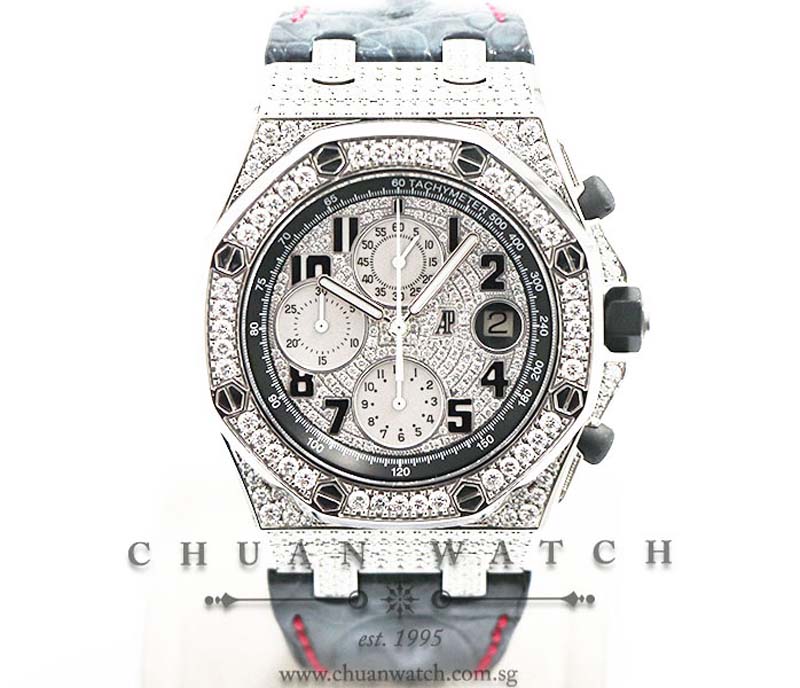 Audemars Piguet Royal Oak Offshore Custom Pave-Set Diamonds 42mm 26170ST