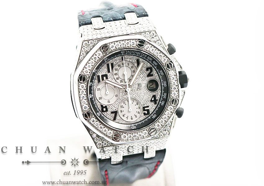 Audemars Piguet Royal Oak Offshore Custom Pave-Set Diamonds 42mm 26170ST - Image 3