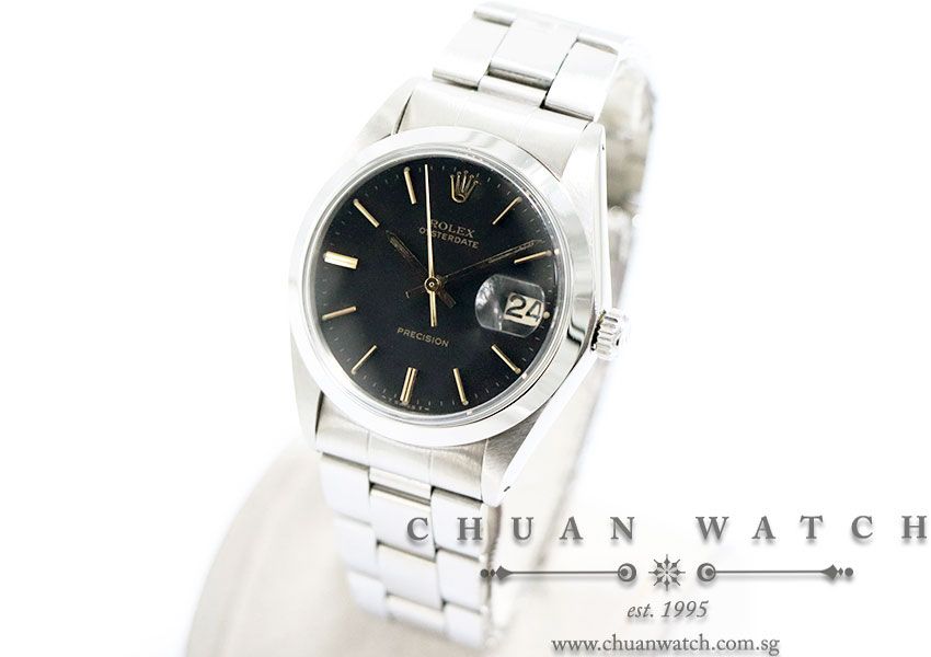 Rolex Vintage Oysterdate Precision 34mm 6694 Black Index - Discontinued - Image 2